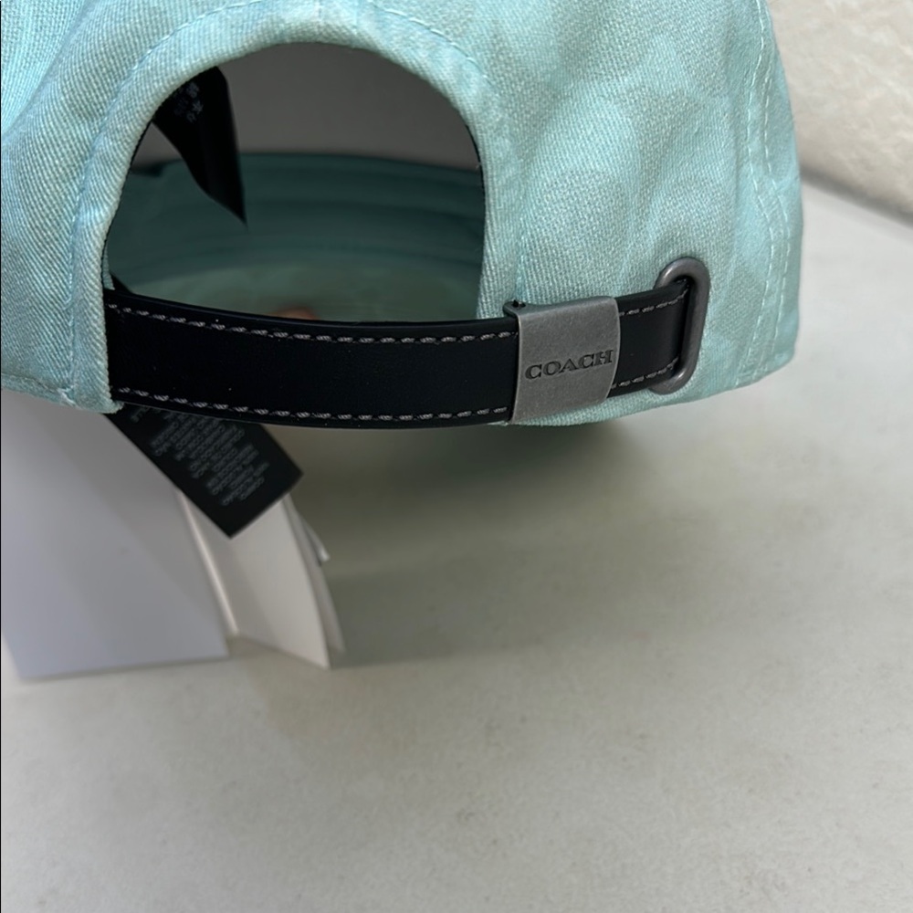 Coach Teal Signature C Monogram Baseball Hat Brand New with tags!! - Picture 7 of 7